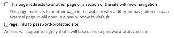 Link destination indicator selection for navigation