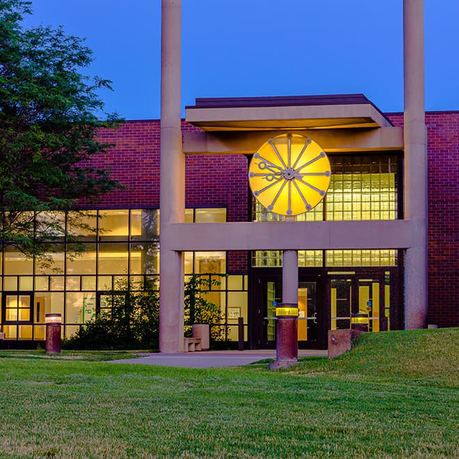 North Classroom at Dusk