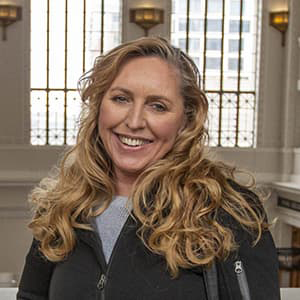 Headshot of Claudia Folska taken at Denver's Union Station