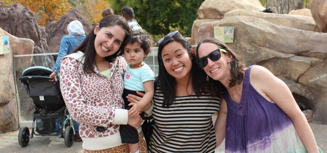 families at the zoo