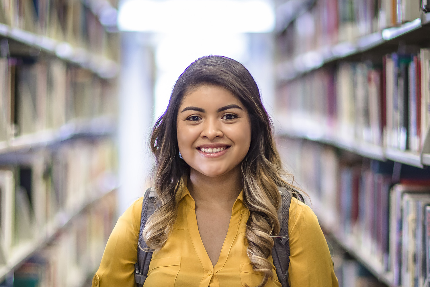 student-in-library