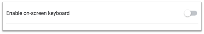 on-screen keyboard settings